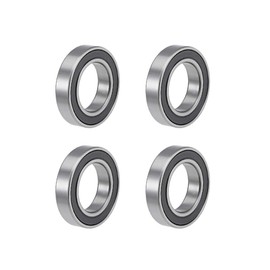 sourcing map 4STK 6905-2RS Ball Bearing Deep Groove Ball Bearing Skateboard Bearings Roller Bearing Skateboard Ball Bearing Double Sealed Chrome Steel Z2 ABEC1 25 mm x 42 mm x 9 mm