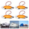 4pcs 6.5in 16LED Oval Side Marker Light 12V DC Shockproof