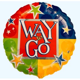 Anagram, Qualatex You're The Best! 18" You're Awesome! Way To Go! Greatest! Foil Mylar Balloons  - Way To Go!