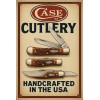 Case Cutlery Pocket Knives  Vintage Style Metal Sign Advertising