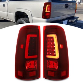 Bincmay LED Tail Lights Assembly Fit For 2003-2006 Chevy Silverado 2003 2004 2005 2006 Chevy Silverado 03 04 05 06 Chevy Silverado Rear Brake Lamp