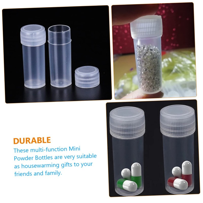 Baluue Travel-Friendly 150pcs Mini Bottles Pp Material Dispensing Bottles Lids