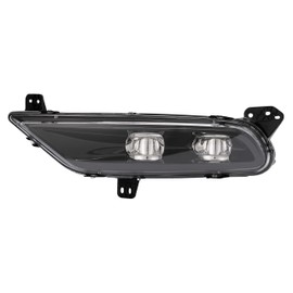 HECASA Left Fog Light LED Compatible with 2015-2024 Chrysler 300 Replacement for CH2592154 68294009AA Front Bumper Fog Lamp Clear Lens Black Housing - Driver Side