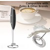 Ajrwiiy Milk Frother Stand Compatible with Zulay Powerful Silver