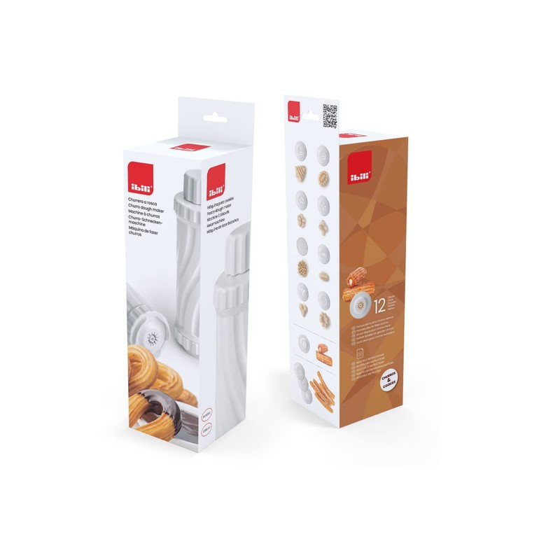 Ibili - Screw-in Churrera - Cookie Machine, BPA-Free Plastic, 12