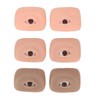 3 Pairs 3D Fake Eye Practice Skin Silicone Microblading Eyebrow