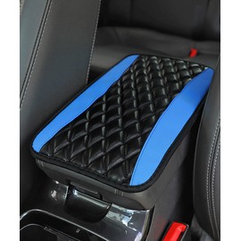 iolory Arm Rest Cover for Car,Interior Accessories,Car Center Console Cushion Pad,Universal Waterproof Armrest Seat Box Cover,Armrest Seat Box Cover,Suitable for Most Vehicle,Cars (Blue)