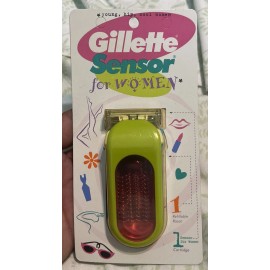 Gillette 1-Vtg Gillette Green Sensor Excel Women Handle Shaver Razor 1997 U Pick Color