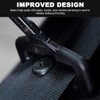 LEEQ 15 Sets Black Seat Belt Stopper Buttons Non-slip Buckle