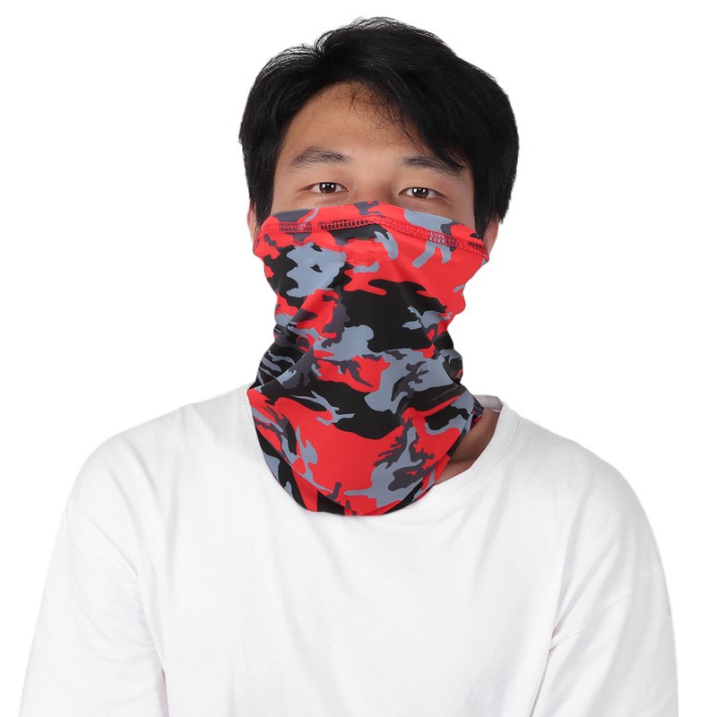 Summer Outdoor Ice Silk Scarf Sun Protection Face Towel Mask