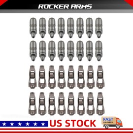 VEHITO 16x Lifters 16x Rocker Arms Fits 2002-2012 Dodge Ram 1500 Engine 4.7L 3.7L