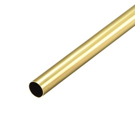 Ofowin Brass Round Tube 300mm Length 8mm OD 0.2mm Wall Thickness, Metal Copper Seamless Straight Pipe Tubing for DIY Draft Hollow Decoration Frame Models Hobby