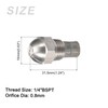 METALLIXITY Misting Nozzle (0.8mm/0.031") 1Pcs, Stainless Steel 1/4" BSPT Atomizing