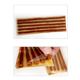 ULTECHNOVO 5sets Motorcycle Tire Repair Strips Sealer Kit for Quick Puncture Fix Essential for Tubeless Tires Bikes Scooters and Cars Durable Brown Material