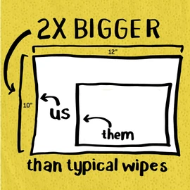 Tub O Towels TW90 Heavy-Duty 10" x 12" Size Multi-Surface Cleaning Wipes, 90 Count Per Canister 5 Pack