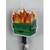 My4BadgeBuilders Dumpster Fire Badge Reel Nurse Badge Reel, Funny Dumpster