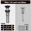 Sink Pop Up Drain Stopper Assembly Kit with Ball Lift
