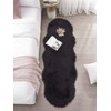 SERISSA Ultra Soft Fluffy Rug Black Faux Sheepskin Fur Area