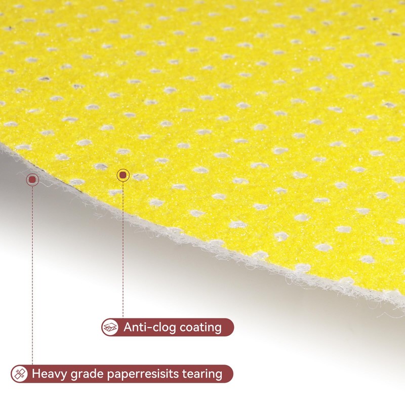 BAOSTC 40 Grit 9-Inch Perforated Hook-and-Loop Drywall Sanding Discs, Durable