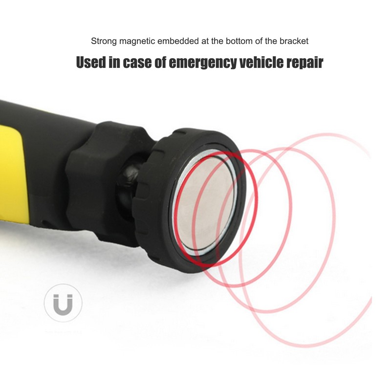 COB LED Work Light Rechargeable Magnetic Maintenance Lighting Emergency Yellow