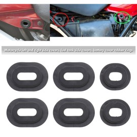 Create idea 12PCS Rubber Side Cover Grommet Single Side Panel Fairing Washer Spacer for CG 125 ZJ125 CB100 CB125S CL100 CL100S CL125S SL100 125 TL125 125S Motorcycle