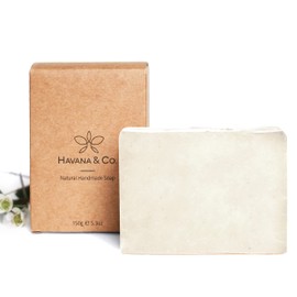 Havana & Co. Natural Coconut Soap Bars pack 4 bars Handmade Vegan Moisturizing Soap, All Skin Coconut Wash For Women And Men, Homemade Face Hand Wash Cold-Pressed Popular Scents