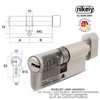 GERCAR Pro Locking Cylinder Mix 3 Keyed Alike Can be