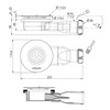 Wirquin 30723394 Slim Shower Drain with Stainless Steel Grille for