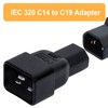 2 Pack IEC320 C14 to C19 AC Power Adapter, WINXUS