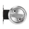 Round Door Lock, Home Bathroom DoubleSided Lock 304 Stainless Steel