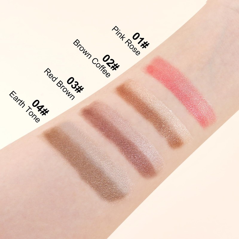 Boobeen Double Colors Eyeshadow Stick Glitter Eye Shadow Pen Waterproof