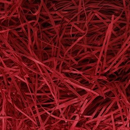 Box.it.pack.it Deep Red Shredded Kraft Paper, 100g, (VF_DEEPRED_100)
