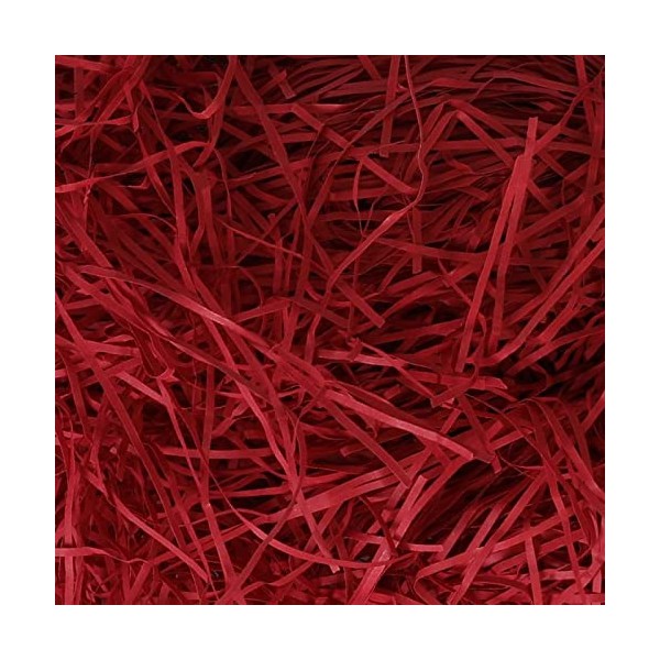 Box.it.pack.it Deep Red Shredded Kraft Paper, 100g, (VF_DEEPRED_100)