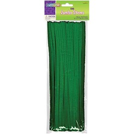 Chenille Kraft Green Jumbo Pipe Cleaners, Pack of 100
