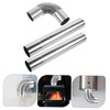 WHAMVOX Fireplace Vent Smoke Tube 3pc Stainless Steel Chimney Flue