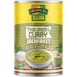 Tropical Sun Ready-to-Eat Thai Green Curry Jackfruit, 400g (Pck of 1) | Vegan and Vegetarian Friendly. | Perfect with Jasmine Rice or in Wraps and Sandwiches!