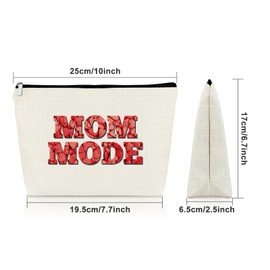 Sazuwu Funny Mom Gifts for Friends Makeup Bag Mothers Day Gifts for Wife from Husband Mommy to Be Gifts for 1st Time Mom Cosmetic Bag Mama Gifts for New Mom Mom Birthday Gifts from Daughter