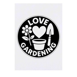 'Love Gardening' Temporary Tattoo - Water Resistant, Skin-Safe, Non-Toxic Transfer (TO00085797)