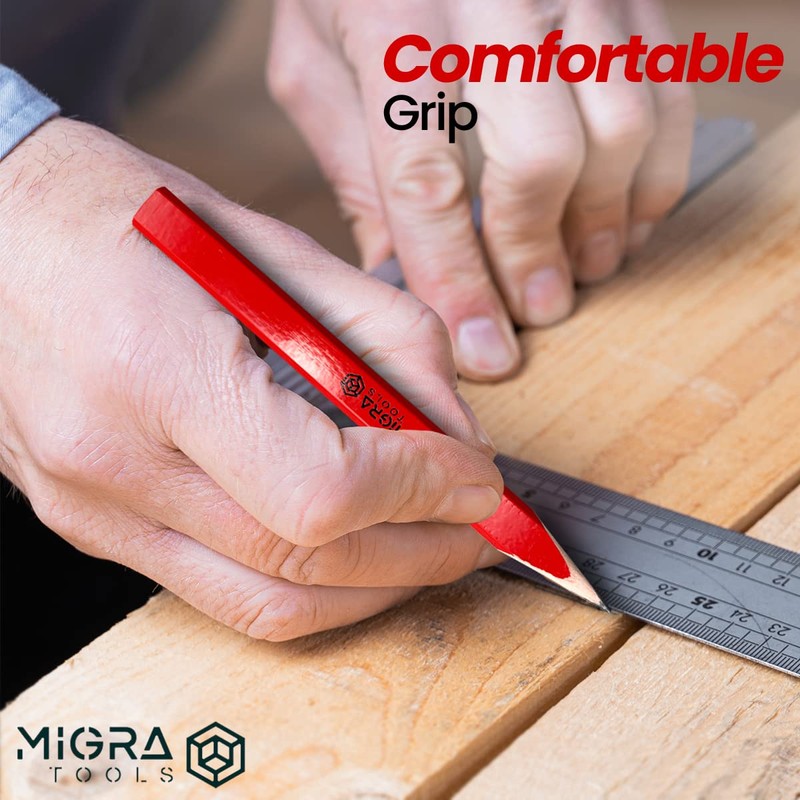Migra Tools Carpenter Pencils - HB Builders Pencil Set with