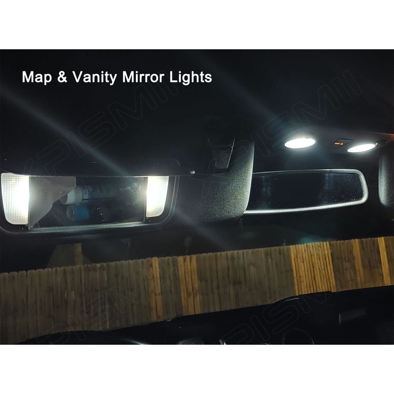 Xpismii 7 Piece 6000K White Interior LED Light Kit Package