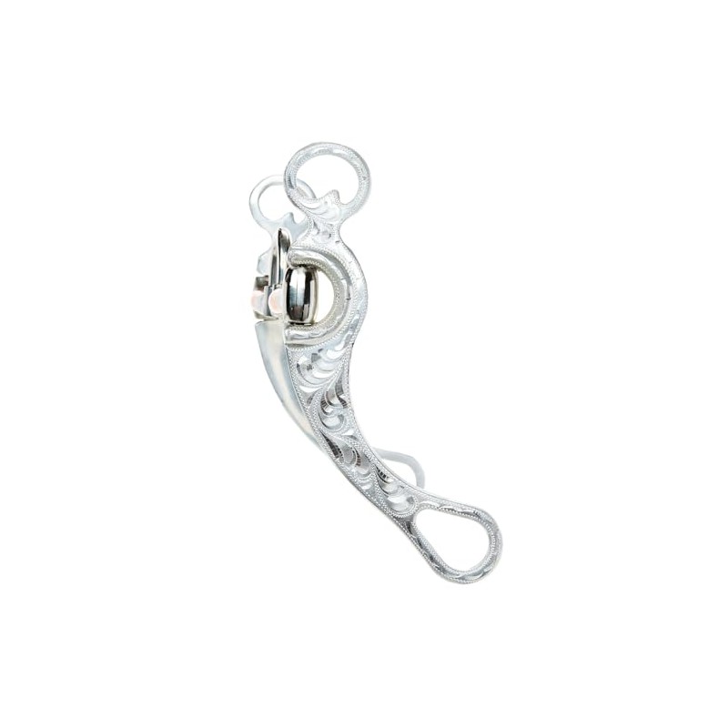 HILASON ALMINIUM Engraved Horse Curb BIT 5" Mouth Correction Copper