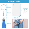 ANBOWEI 120pcs Sublimation Blanks Keyring Set with Heat Transfer MDF