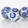 Prodbuy Set of 3 Small Deco Balls Blue & White