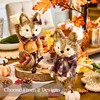 Benross Fox Straw Décor/Mr Fox or Mrs Fox Autumn Decoration/Handcrafted