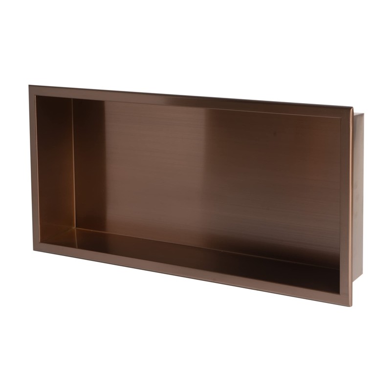 ALFI brand ABNP2412-BC Shower Niche, Brushed Copper