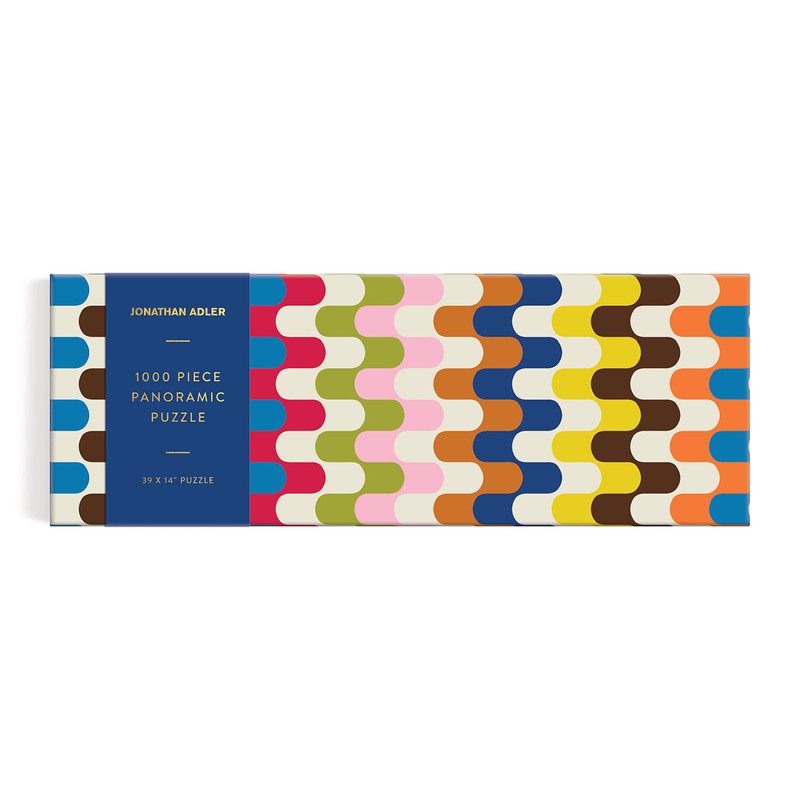 Galison Jonathan Adler Bargello 1000 Piece Panoramic Puzzle from 39"