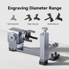 LONGER Rotary Extender (with Riser) is Ideal for Engraving Cylindrical,