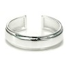 Metal Factory Sterling Silver Plain Adjustable Toe Band Ring w/Raised