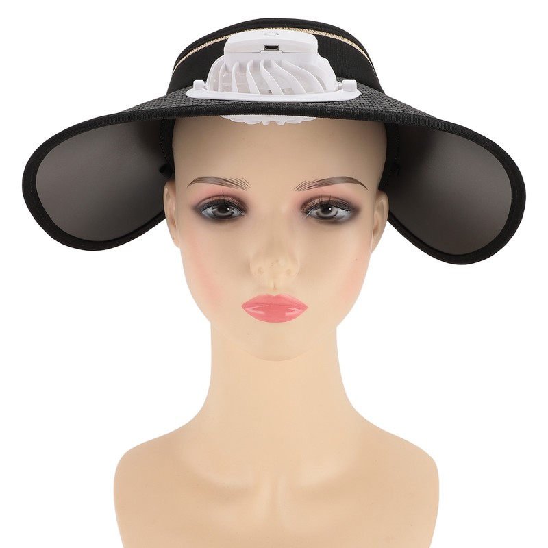 Fan Hat USB Rechargeable 300mah Elastic Band Angle Adjustable Extra