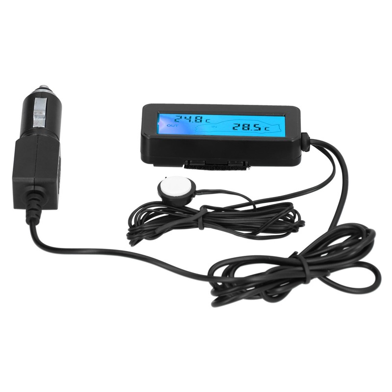 Mini Thermometer Electronic Temperature Meter with LCD Display DC12V for